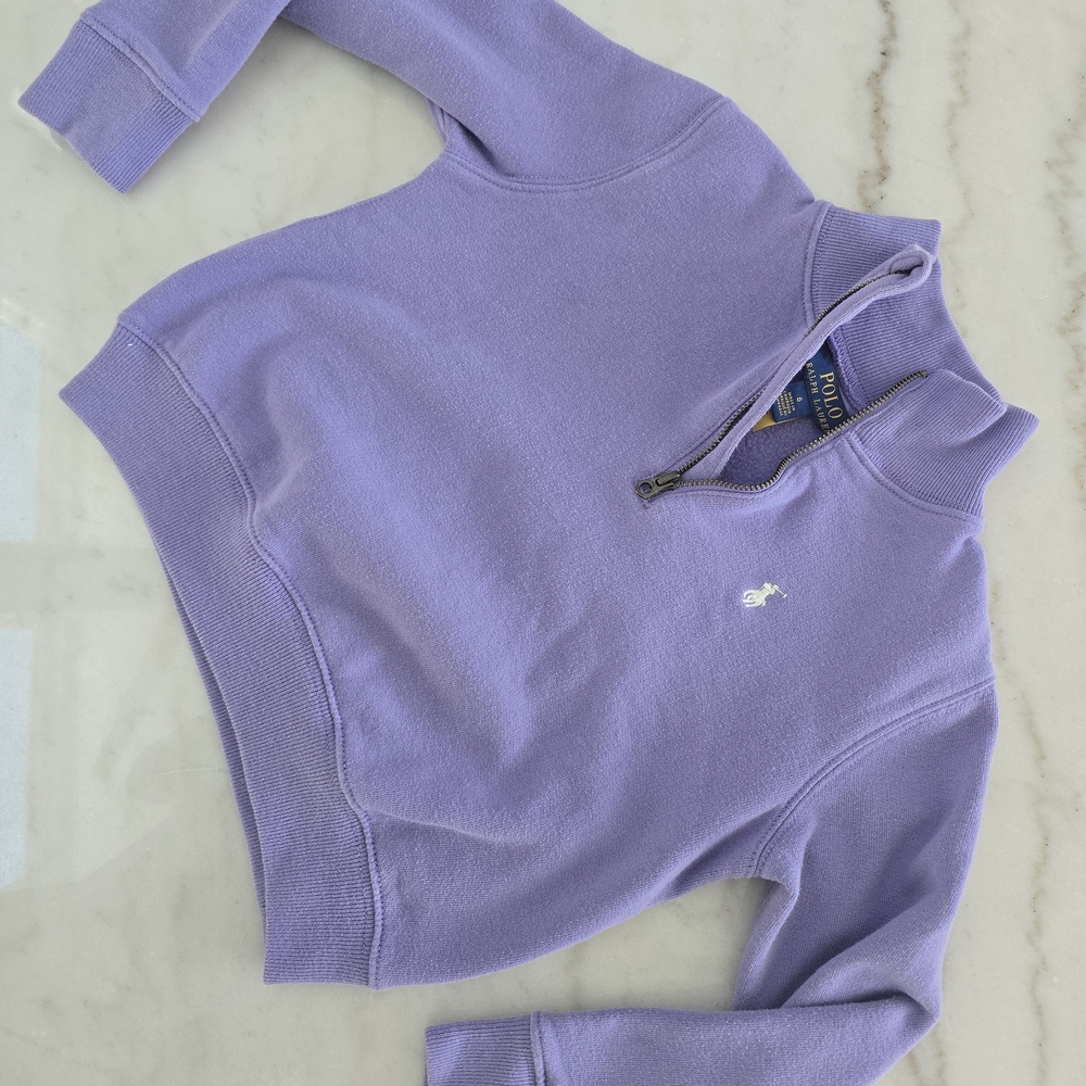 Polo Ralph Lauren Lavender Zip-Up girls size 6